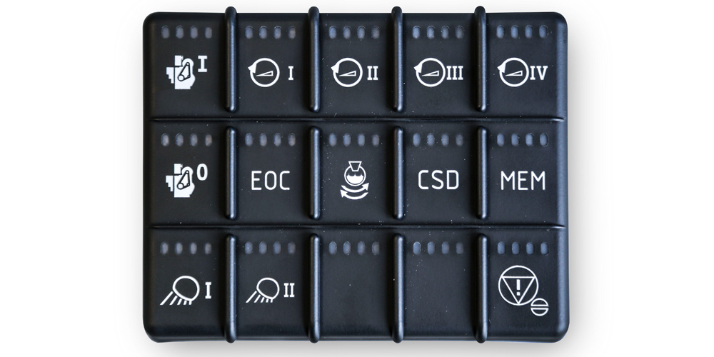 The EMC Keypad to operate the Truck Mixer
