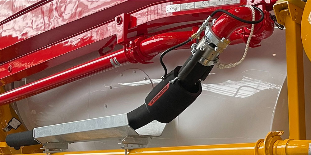 End hose squeezing valve EQV