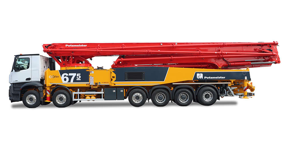 Putzmeister truck-mounted concrete pump M67-5