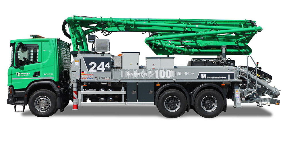 Putzmeister Truck-mounted concrete pump M 24-4 iONTRON
