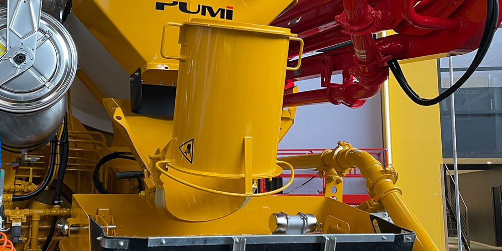 Swivel chute foldable